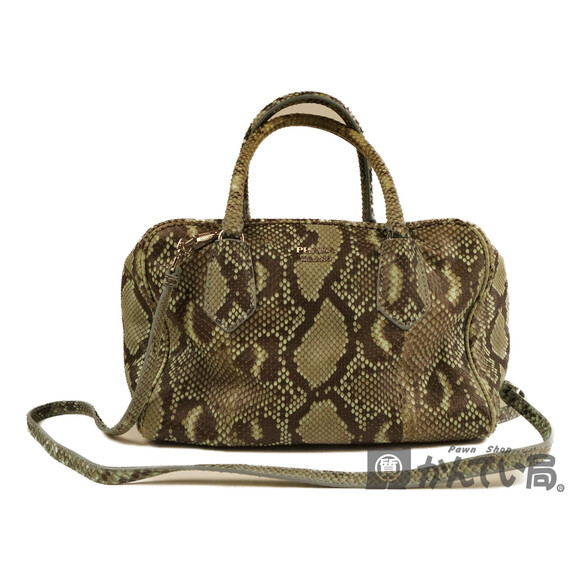 Prada Python Bag Shoulder Handbag - Picture 1 of 9